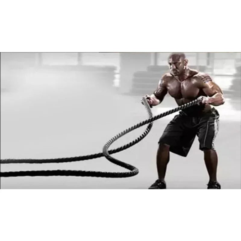 Outdoor Cardio Training Rope Heavy Duty Battle Rope Full Body Workout Equipment For Training Gym Fitness Strength Rope 25mm*12m