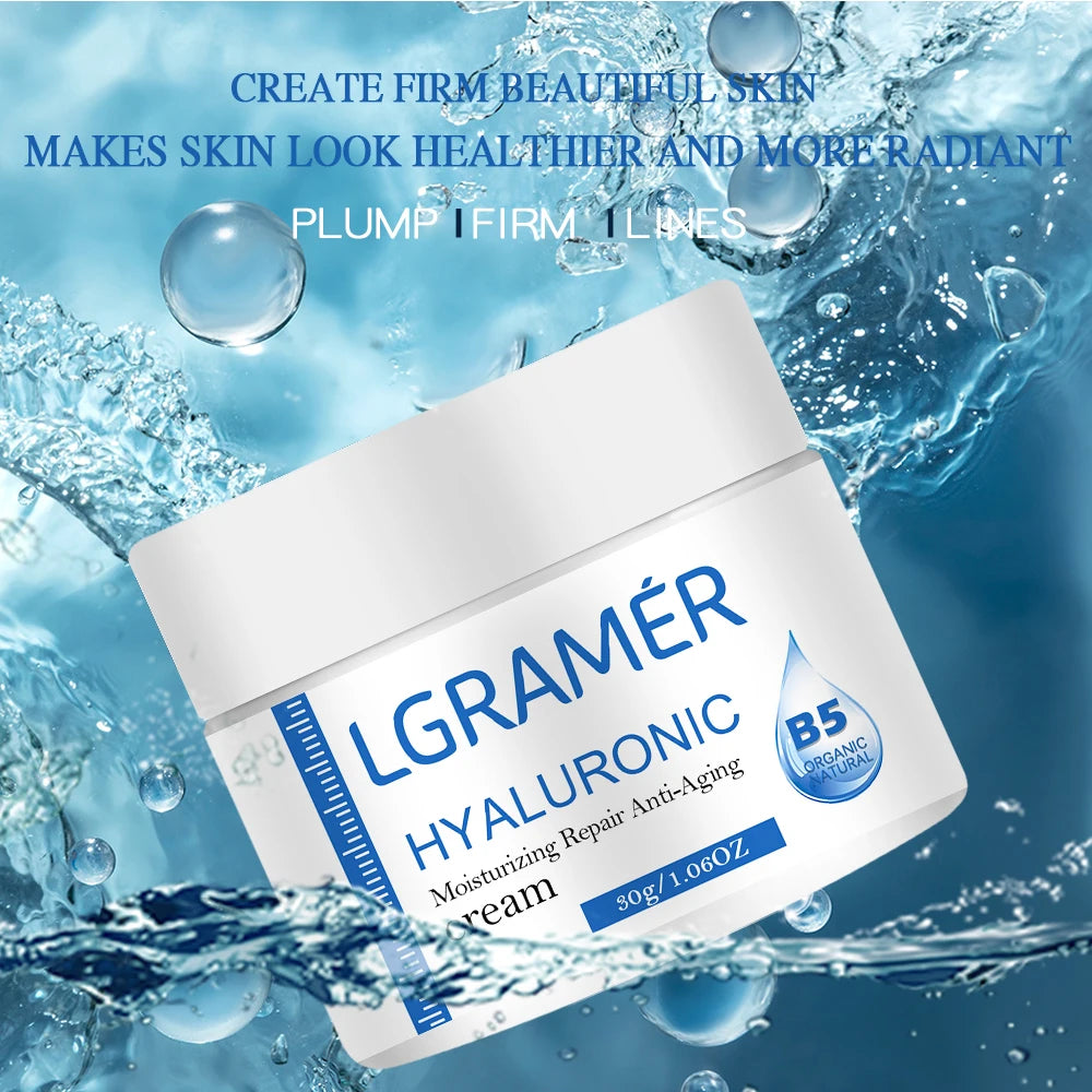 Face Cream Hyaluronic Acid Collagen Reducing Fine Lines Facial Care Anti Wrinkle Moisturizing Brightening Skin Tone Night Creams