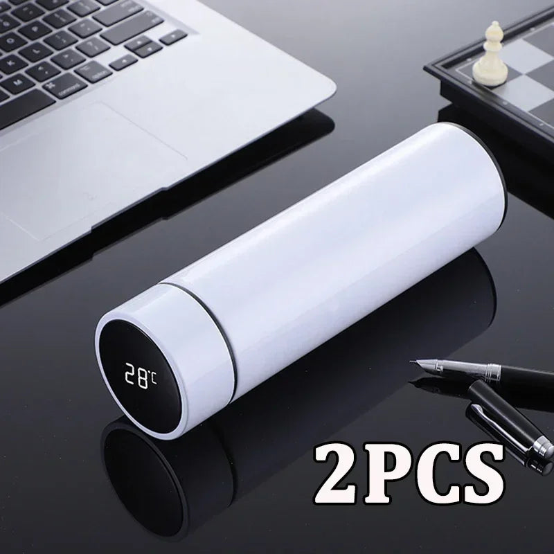 Intelligent Temperature Display Thermal Mug 304 Stainless Steel Thermos Bottle Long-lasting Heat Preservation Cute Water Bottle