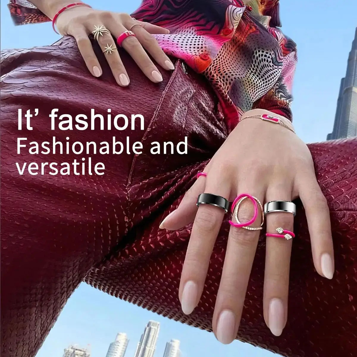 2025 R6Pro Smart Ring,  Heart Rate, Blood Oxygen, Sleep&Blood Pressure Tracker, Bluetooth Oura Smart Ring iOS Android Compatible