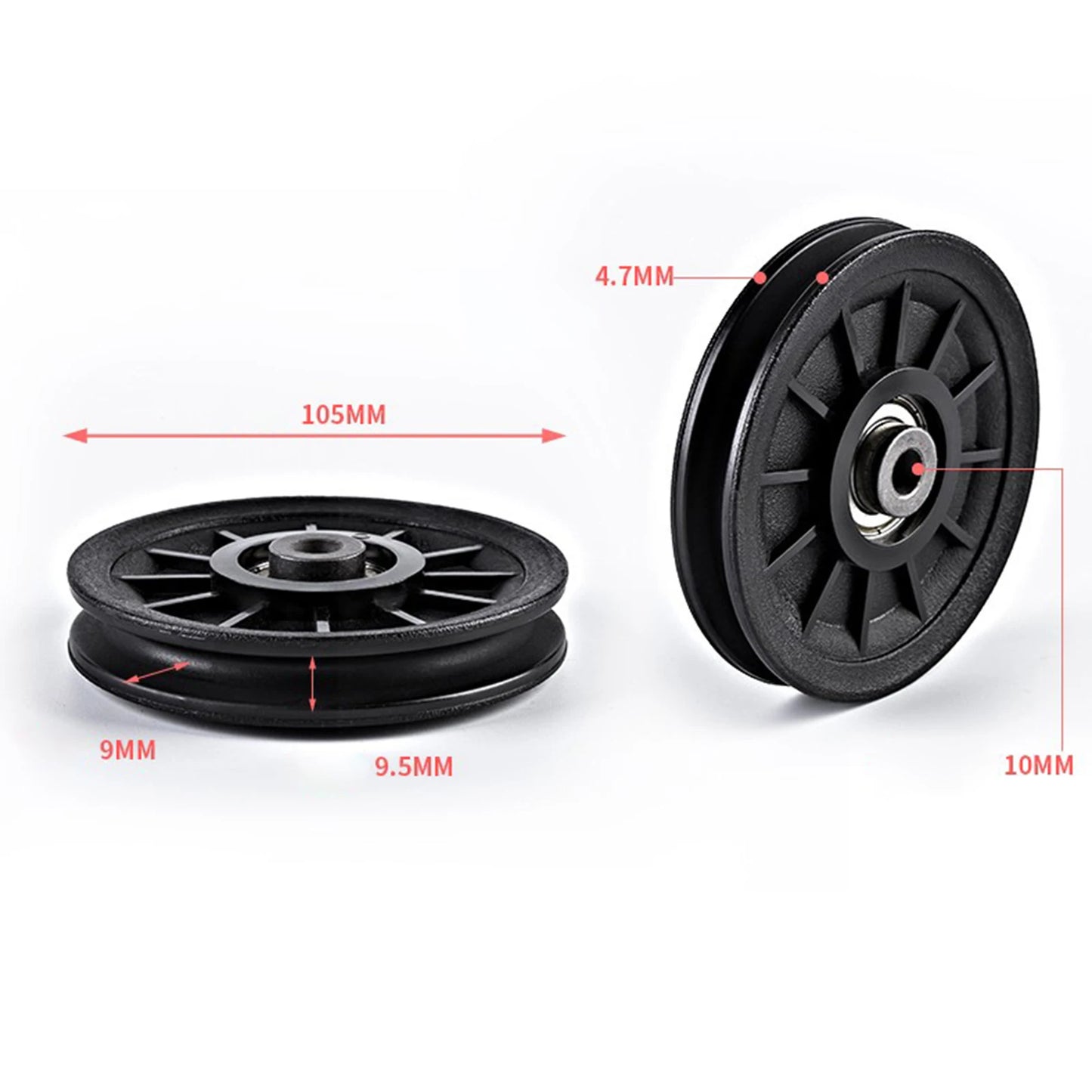 Fitness Pulley Wheel Parts Convenient Wear Resistant Accessory Universal for Cable Machine Pulley System Home Gym Attachments