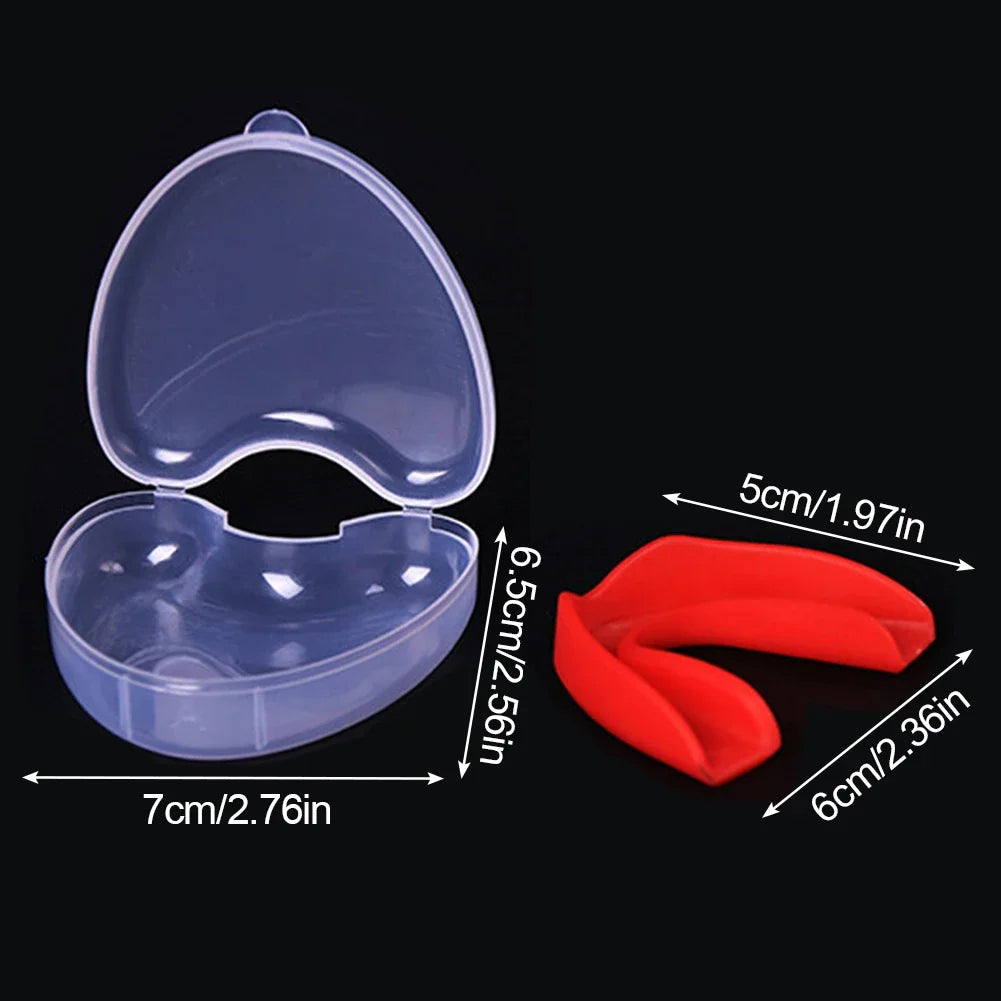 Sport Mouth Guard Teeth Protector Adults Mouthguard Tooth Brace Protection Basketball Rugby Boxing Karate With Plastic Case Box