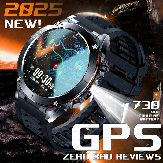 2025 New For Xiaomi IOS Ultra GPS Smart Watch 10ATM Waterproof Built-in Dual-band GNSS Compass Military Sport Men SWIM Bracelet