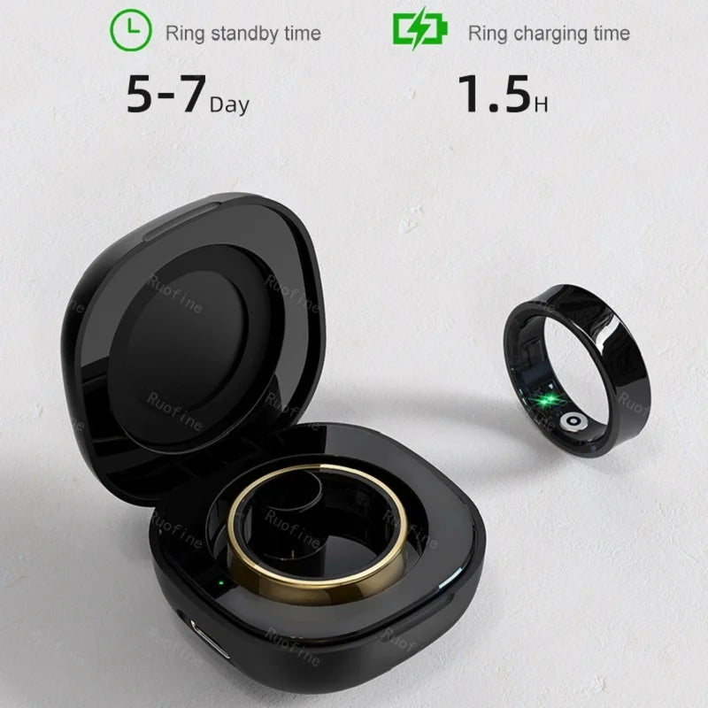 Qring R09 R06 Fitness Tracker Waterproof Connected Ring Man Remote Control Electronic Swimming Pool New Arrival Smartring 2024