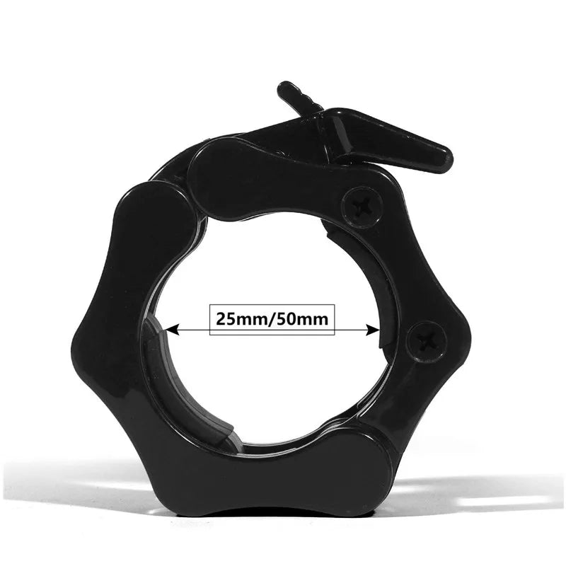 1“/2" Dumbbell Clips Barbell Clamp Collars Quick Release Standard Barbell Clip Non-Slip Lock for Gym Weightlifting Powerlifting